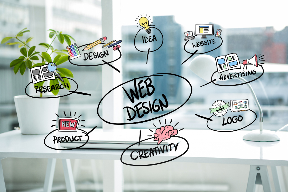 web design in Dubai modern business website layou